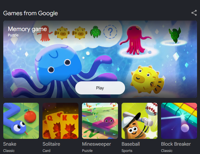Google Memory Game Google Search