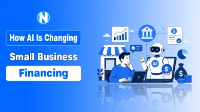 Illustration of using AI tools in business financing