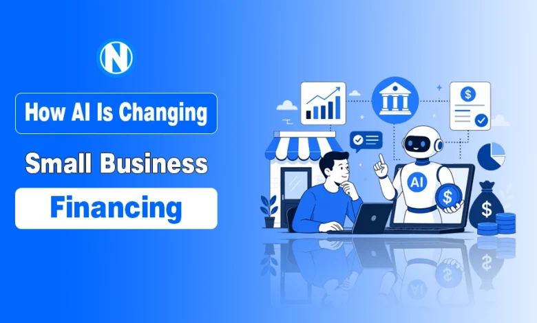 Illustration of using AI tools in business financing