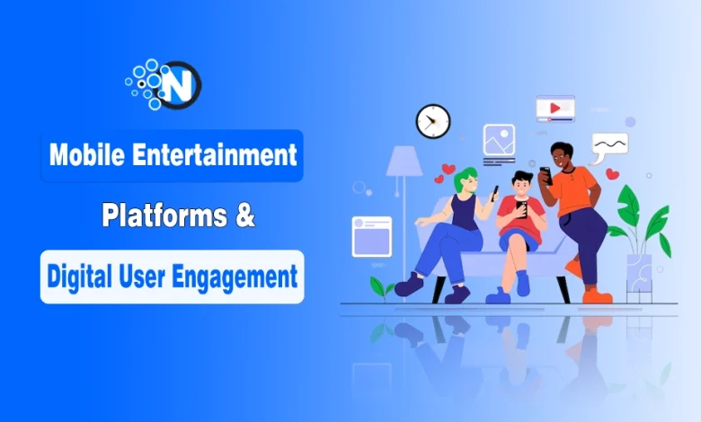 Illustration of a family enjoying Mobile Entertainment Platforms