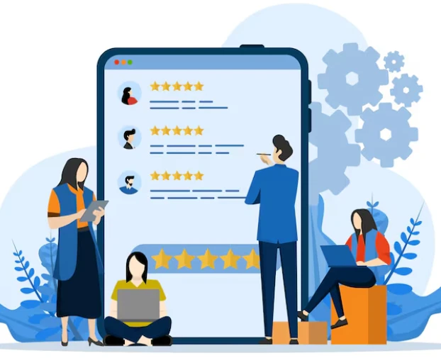 Online Review Management Vector