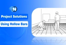Illustration of construction workers using Hollow Bars