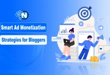 Illustration of bloggers working on Ad Monetization strategy