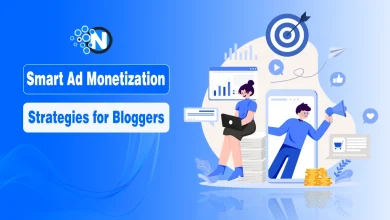 Illustration of bloggers working on Ad Monetization strategy