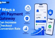 7 Ways a UPI Payment Gateway Can Increase Checkout Conversion Rate guide banner for NogenTech.