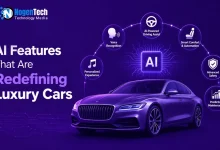 AI features that are redefining luxury cars featured banner for NogenTech.