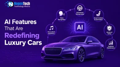 AI features that are redefining luxury cars featured banner for NogenTech.