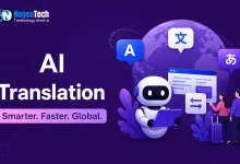 AI Translation guide infographic banner for NogenTech.