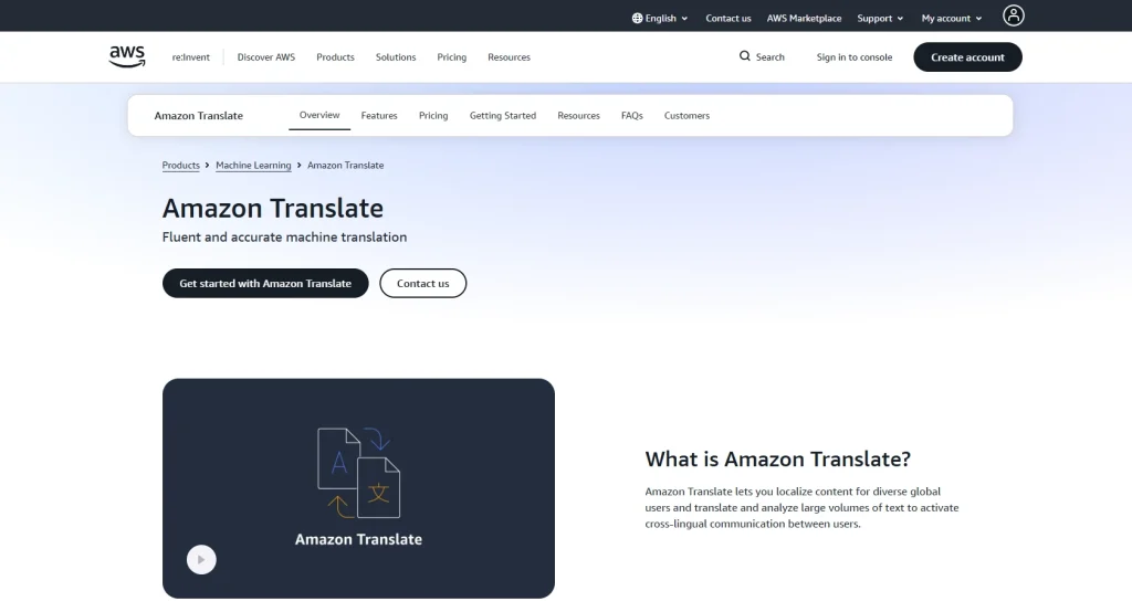 Amazon Translate