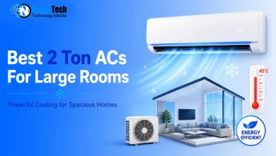 Best 2 ton ACs for large rooms buyer guide banner for NogenTech.