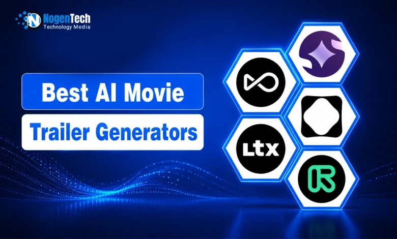 Best AI Movie Trailer Generators guide banner for NogenTech.