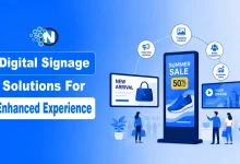Digital signage solutions for enhanced experience featured banner for NogenTech.