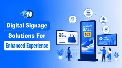 Digital signage solutions for enhanced experience featured banner for NogenTech.