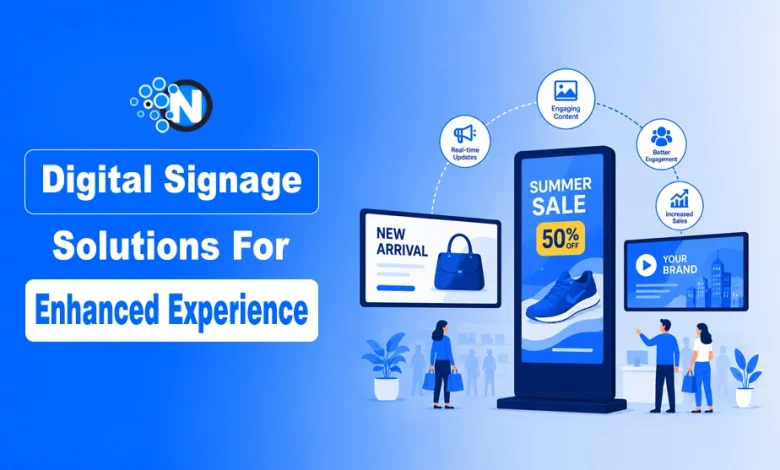Digital signage solutions for enhanced experience featured banner for NogenTech.