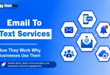 Email to Text Services business communication guide banner for NogenTech.