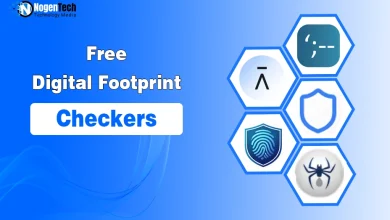 Free Digital Footprint Checkers tool list banner for NogenTech.