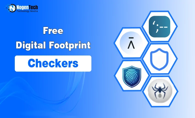 Free Digital Footprint Checkers tool list banner for NogenTech.