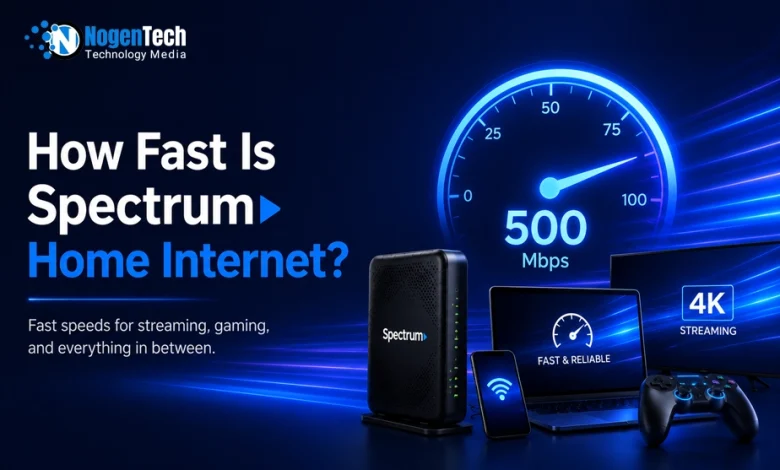 How fast is Spectrum home internet featured banner for NogenTech.