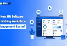 How HR Software Makes Workplace Management Easier guide banner for NogenTech.