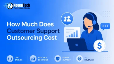 How Much Does Customer Support Outsourcing Cost featured informational banner for NogenTech.