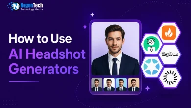 How to Use AI Headshot Generators featured guide banner for NogenTech.
