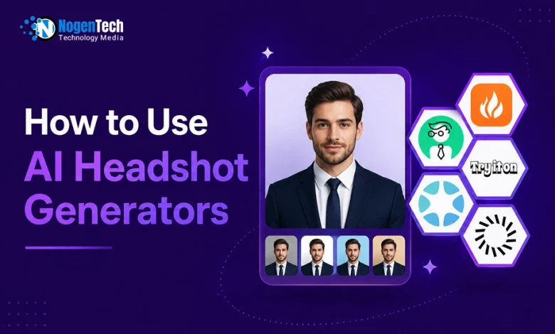 How to Use AI Headshot Generators featured guide banner for NogenTech.