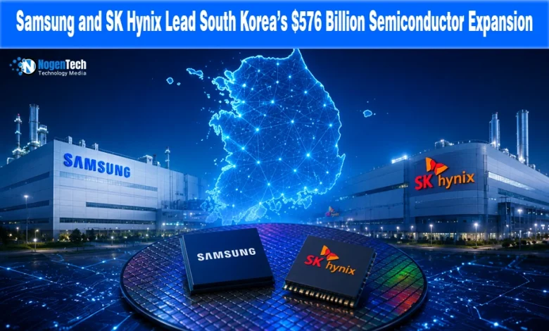 Samsung and SK Hynix Lead South Korea’s $576 Billion Semiconductor Expansion news banner for NogenTech.