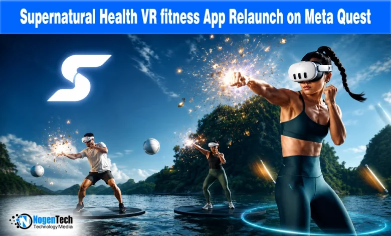 Supernatural Health VR fitness app relaunch on Meta Quest banner for NogenTech.