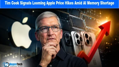 Tim Cook Signals Looming Apple Price Hikes Amid AI Memory Shortage news banner for NogenTech.