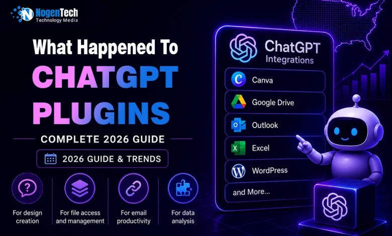 What Happened To ChatGPT Plugins complete 2026 guide banner for NogenTech.