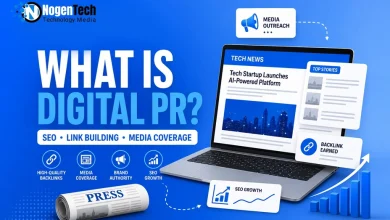 What is Digital PR featured informational banner for NogenTech.