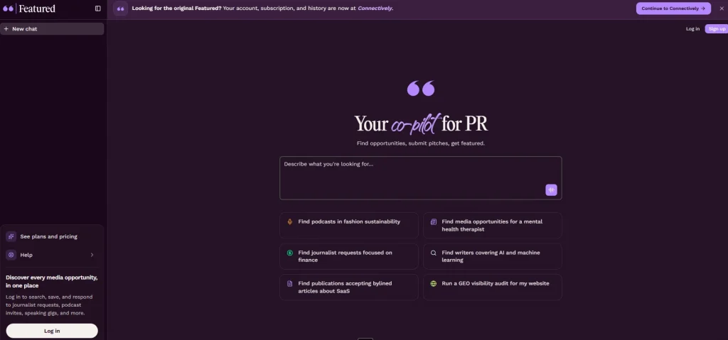 Screenshot of Featured.com