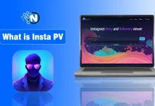 What is InstaPV anonymous Instagram viewer displayed on a laptop with an anonymous user illustration