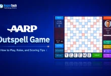 AARP Outspell Game guide feature banner for NogenTech.