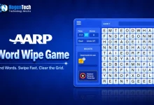 AARP Word Wipe Game banner for NogenTech.