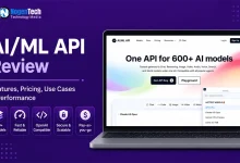 AI/ML API review highlighting features, pricing, performance, OpenAI compatibility, and access to 600+ AI models.