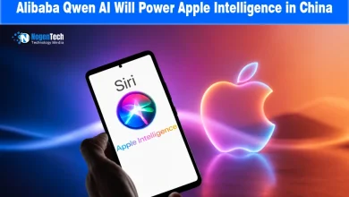 Apple Intelligence and Alibaba Qwen AI partnership banner for NogenTech.