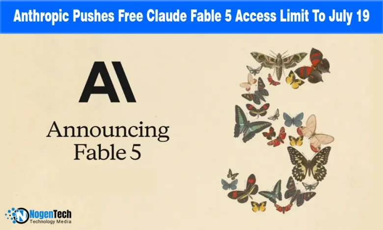 Anthropic Claude Fable 5 Access Extension news banner for NogenTech.