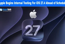 Apple Begins Internal Testing For iOS 27.4 Ahead of Schedule news banner for NogenTech.