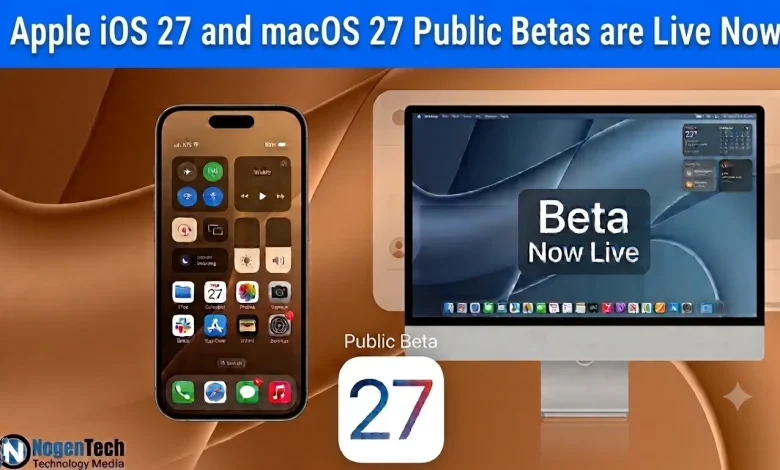 Apple iOS 27 and macOS 27 Public Betas are Live banner for nogentech.org.