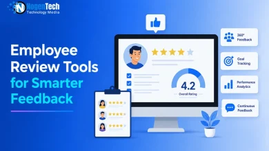 Employee Review Tools for Smarter Feedback guide banner for NogenTech.