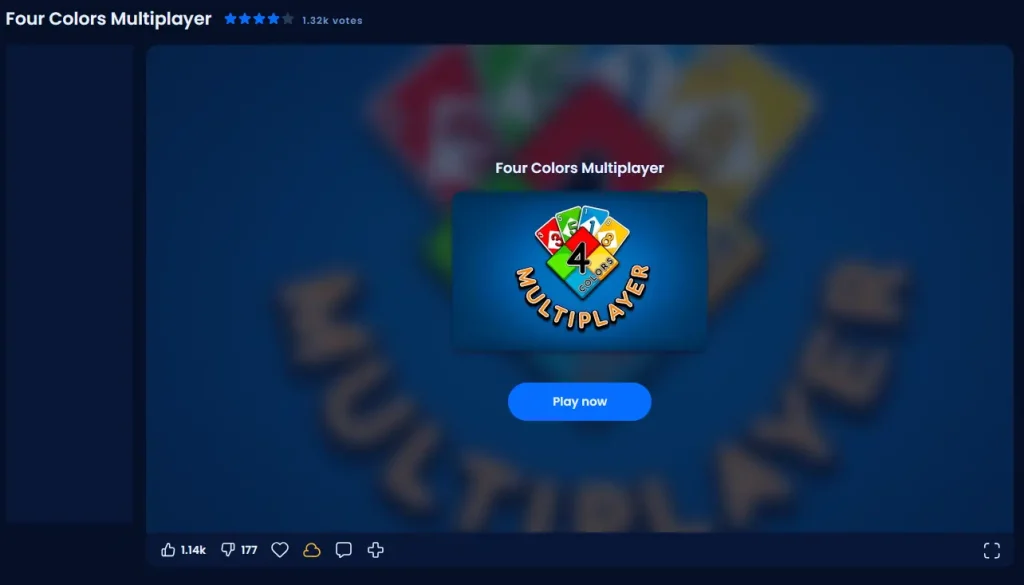 Screenshot of Four Colors Multiplayer on Gamepix