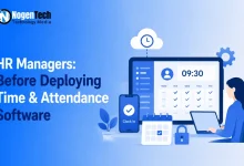 HR Managers Before Deploying Time and Attendance Software feature banner for NogenTech.