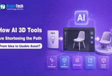 How AI 3D Tools Are Shortening the Path From Idea to Usable Asset guide banner for NogenTech.