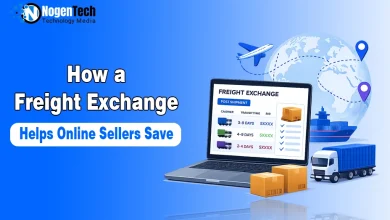 How a Freight Exchange Helps Online Sellers Save guide banner for NogenTech.