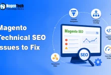 Magento technical SEO issues optimization graphic for NogenTech.