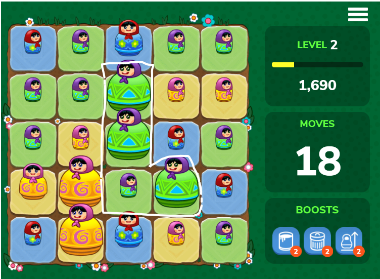 screenshot of Create the mega matches by combaing more number of dools