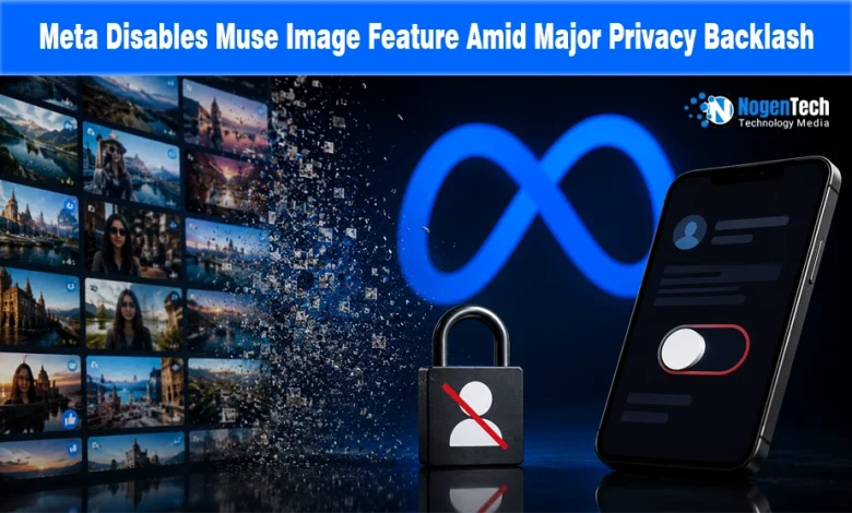 Meta Disables Muse Image Feature Amid Major Privacy Backlash news banner for NogenTech.