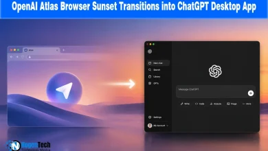 OpenAI Atlas Browser Sunset Transitions into ChatGPT Desktop App announcement banner for NogenTech.
