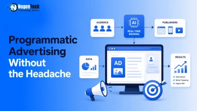 Programmatic Advertising Without the Headache guide banner for NogenTech.